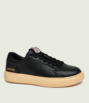 Just Cavalli Skórzane sneakersy Fondo New Minimal Dis. E04