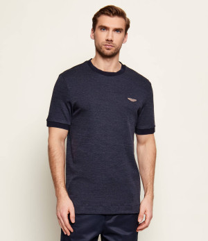 BOSS BLACK T-shirt C-Thompson 242_AM | BOSS x ASTON MARTIN | Regular Fit | z dodatkiem wełny