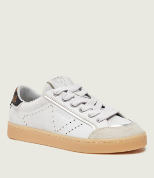 Guess Skórzane sneakersy JHELL | zamsz