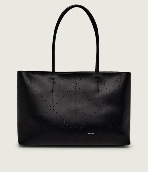 Calvin Klein Skórzana shopperka + saszetka