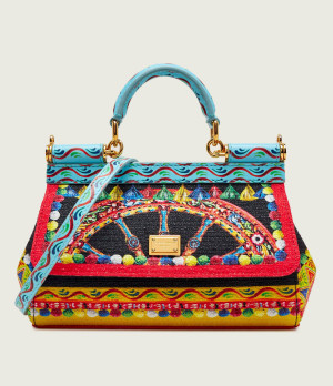 Dolce & Gabbana Kuferek Sicily | z dodatkiem skóry