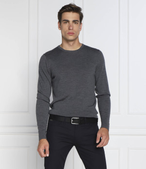 Calvin Klein Wełniany sweter | Regular Fit