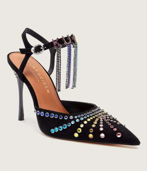 Kurt Geiger Szpilki KURT CRYSTAL | zamsz