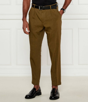 BOSS BLACK Lniane spodnie P-Perin-RDS-PL-WG252 | Slim Fit