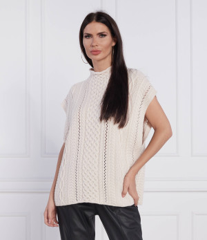 Joop! Wełniany bezrękawnik | Relaxed fit