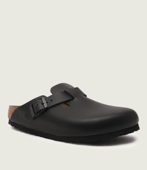 Birkenstock Skórzane mule Boston NL | narrow fit
