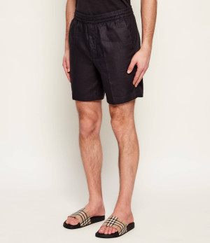 Calvin Klein Lniane szorty chino | Straight fit