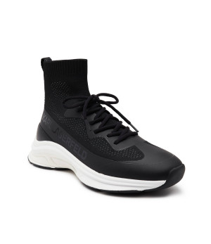 Karl Lagerfeld Sneakersy LUX FINESSE Hi Pull On Runner | z dodatkiem skóry