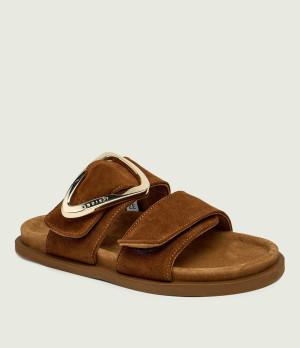 INUIKII Klapki DREAMER BUCKLE | zamsz