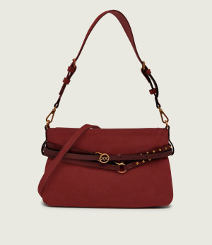 Pinko Torebka na ramię BELT BAG MINI | zamsz