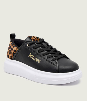 Just Cavalli Skórzane sneakersy FONDO URSA DIS. 2