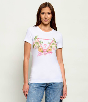 GUESS T-shirt TRIANGLE FLOWERS | Regular Fit