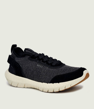 BOSS BLACK Wełniane sneakersy Motion_knwsd | zamsz