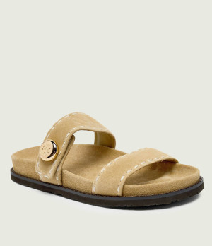 TORY BURCH Klapki ROMY | zamsz