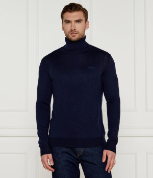GUESS Golf EBENEZER | Slim Fit | z dodatkiem jedwabiu