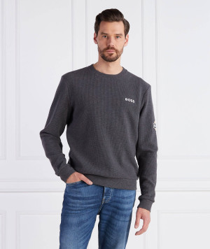 BOSS BLACK Sweter Structure Sweatshirt | Regular Fit