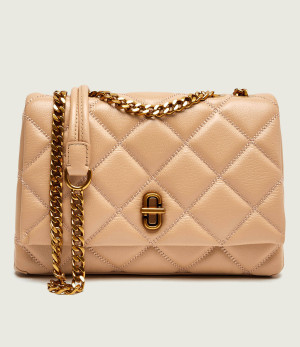 Marc Jacobs Skórzana torebka na ramię THE SLIM DUAL CHAIN SHOULDER