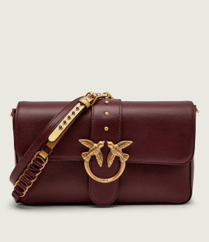 Pinko Skórzana listonoszka LOVE ONE CLASSIC SLOUCHY