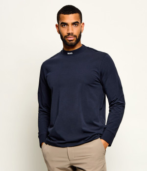 BOSS GREEN Półgolf Long | Regular Fit