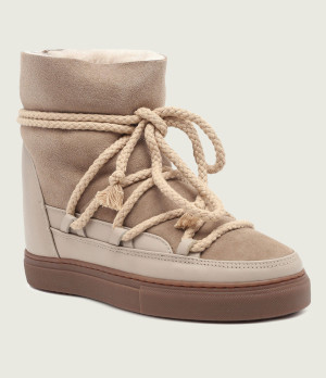 INUIKII Śniegowce Classic Wedge | zamsz