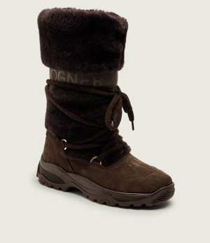 Bogner Śniegowce Alta Badia S 8 B | zamsz | wełna | shearling