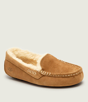 UGG Ocieplane obuwie domowe Ansley | shearling | zamsz | z dodatkiem wełny