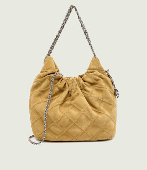 TORY BURCH Torebka na ramię Fleming | zamsz
