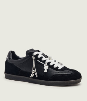 Karl Lagerfeld Skórzane sneakersy Kandidate | zamsz