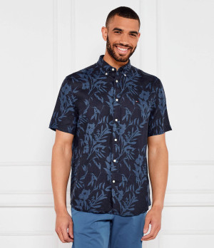 Tommy Hilfiger Lniana koszula TROPICAL | Regular Fit