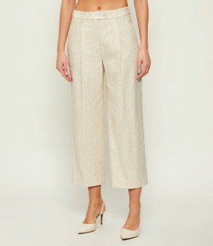 Marc Cain Spodnie | Loose fit | z dodatkiem lnu