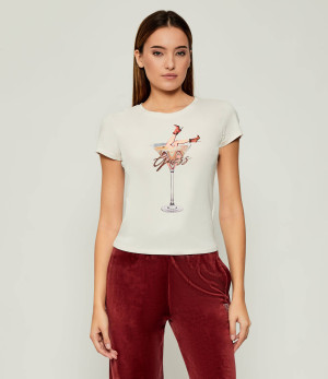 GUESS T-shirt TINI BOOTS ESPRESSO | Slim Fit