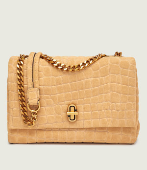 Marc Jacobs Torebka na ramię THE CROC SLIM DUAL | zamsz