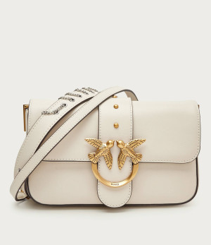 Pinko Skórzana listonoszka LOVE ONE MINI SLOUCHY
