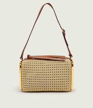 Marc Jacobs Torebka na ramię Scene Small Shoulder Bag In Crochet | z dodatkiem skóry