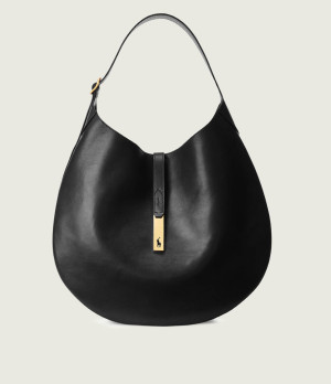 POLO RALPH LAUREN Skórzane hobo ID