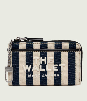 Marc Jacobs Portfel The Stripe Canvas Top Zip Multi