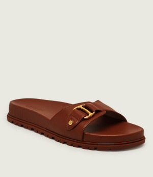 LAUREN RALPH LAUREN Skórzane klapki TASHA