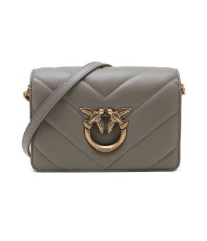 Pinko Skórzana listonoszka Love Click Mini