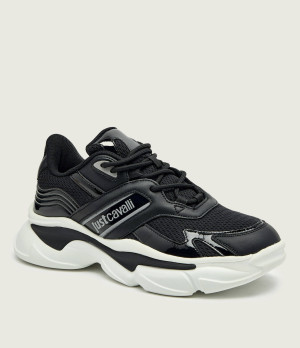 Just Cavalli Sneakersy FONDO BILLOW DIS. 26 | z dodatkiem skóry
