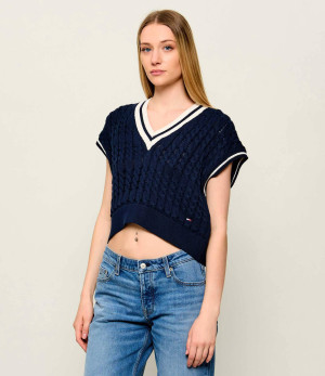 Tommy Jeans Kamizelka | Cropped Fit