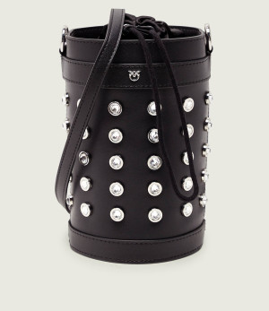 Pinko Skórzany worek MINI BUCKET