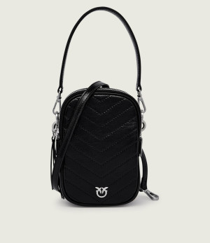 Pinko Skórzana torebka na ramię CARGO POUCH