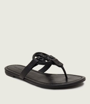 TORY BURCH Skórzane japonki Miller Pave