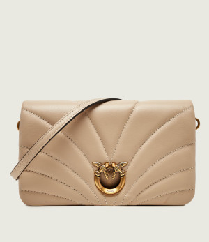 Pinko Skórzana kopertówka Click Horizontal Mini