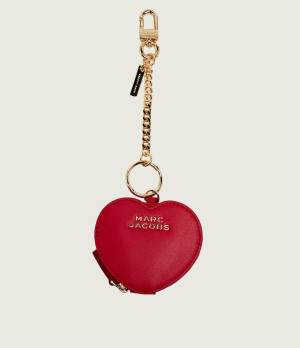 Marc Jacobs Skórzana portmonetka/brelok THE COOKIE POUCH CHARM