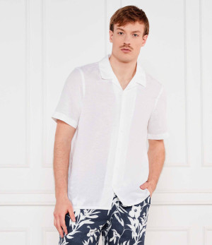 Calvin Klein Lniana koszula | Regular Fit