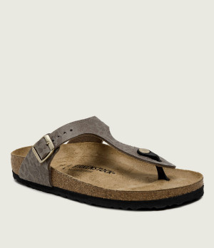 Birkenstock Japonki Gizeh | narrow fit | zamsz