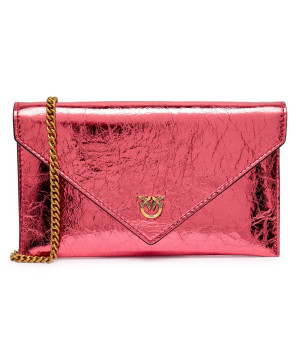 Pinko Skórzana kopertówka FLAT PURSE MINI