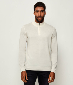BOSS BLACK Wełniany sweter Ebenji | Regular Fit