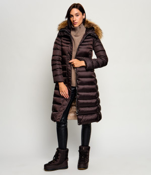 Hetrego Puchowy płaszcz Winthrop | shearling